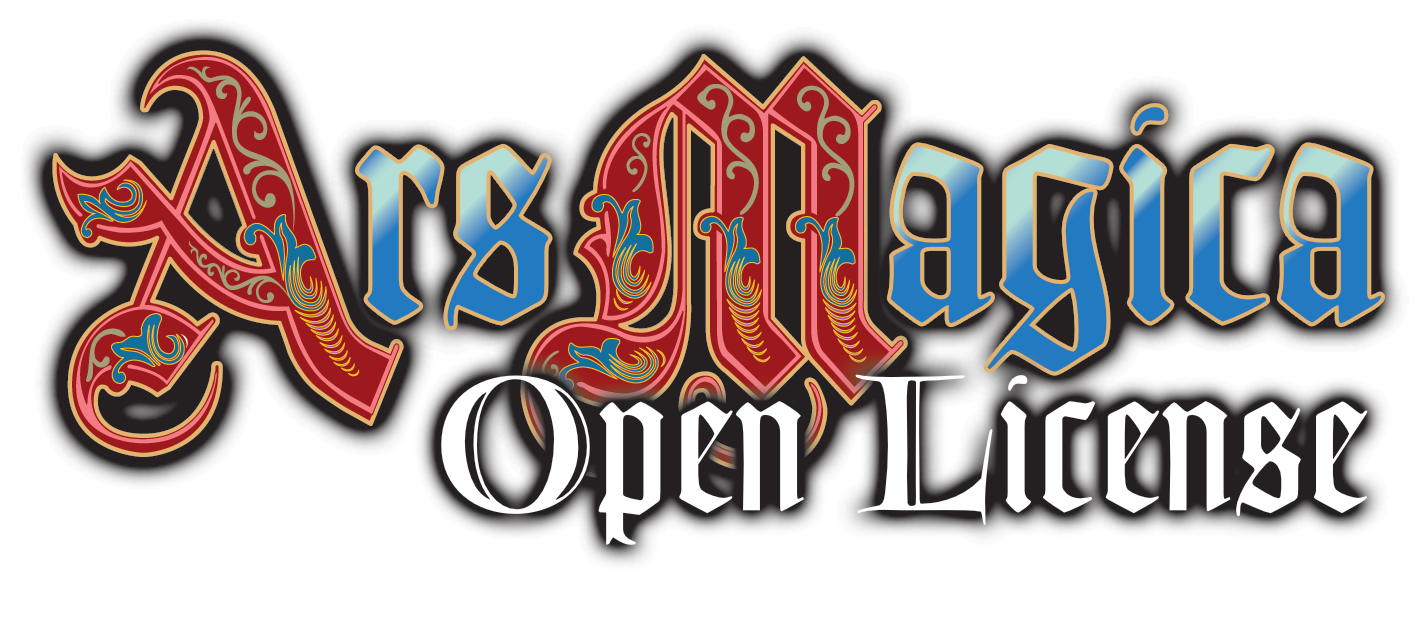 Logo de la Ars Magica Open License, de Atlas Games