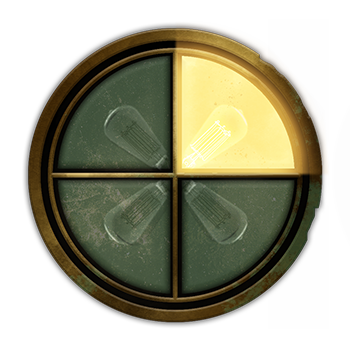 Reloj de progreso estilizado de cuatro segmentos, con uno relleno. Fuente: http://bit.ly/4ma4f9y